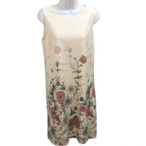 TOMMY HILFIGER WHITE FLORAL SHIFT DRESS • Sz 8